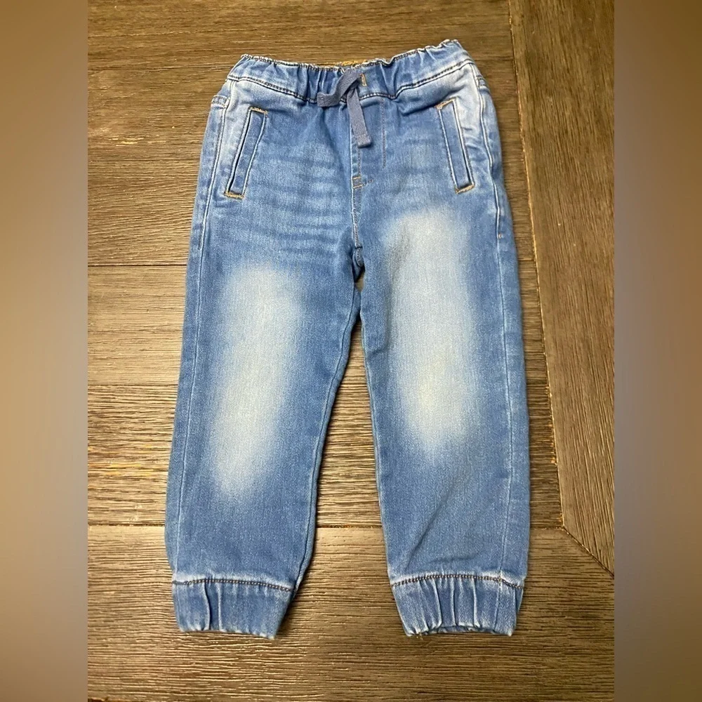 7 For All Mankind Jeans Blue Light Wash Straight Toddler Boy Size 2T  Months